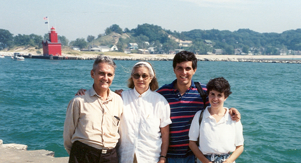 A Picture of my parents and us in 1991.

